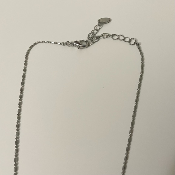 Amber Lee Silver Tone Cross Pendant Necklace - Picture 5 of 14